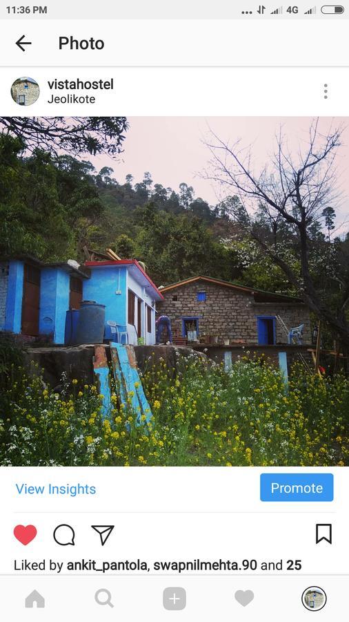 Patwa Dunga Vista Hostel Jeolikote, Nainital מראה חיצוני תמונה